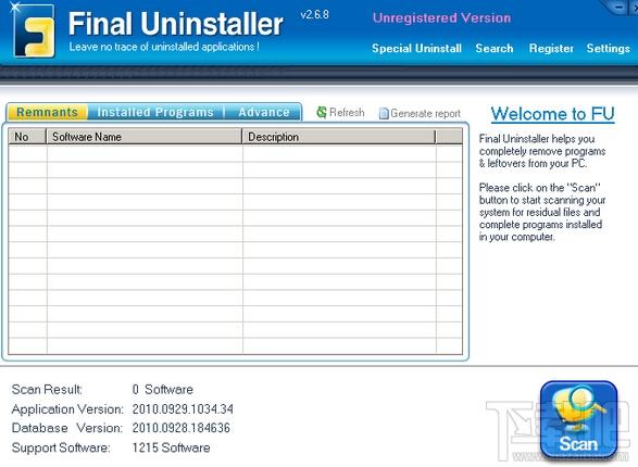 Final Uninstaller系统垃圾文件清理器 英文绿色版,Final Uninstaller系统垃圾文件清理器 英文绿色版下载,Final Uninst